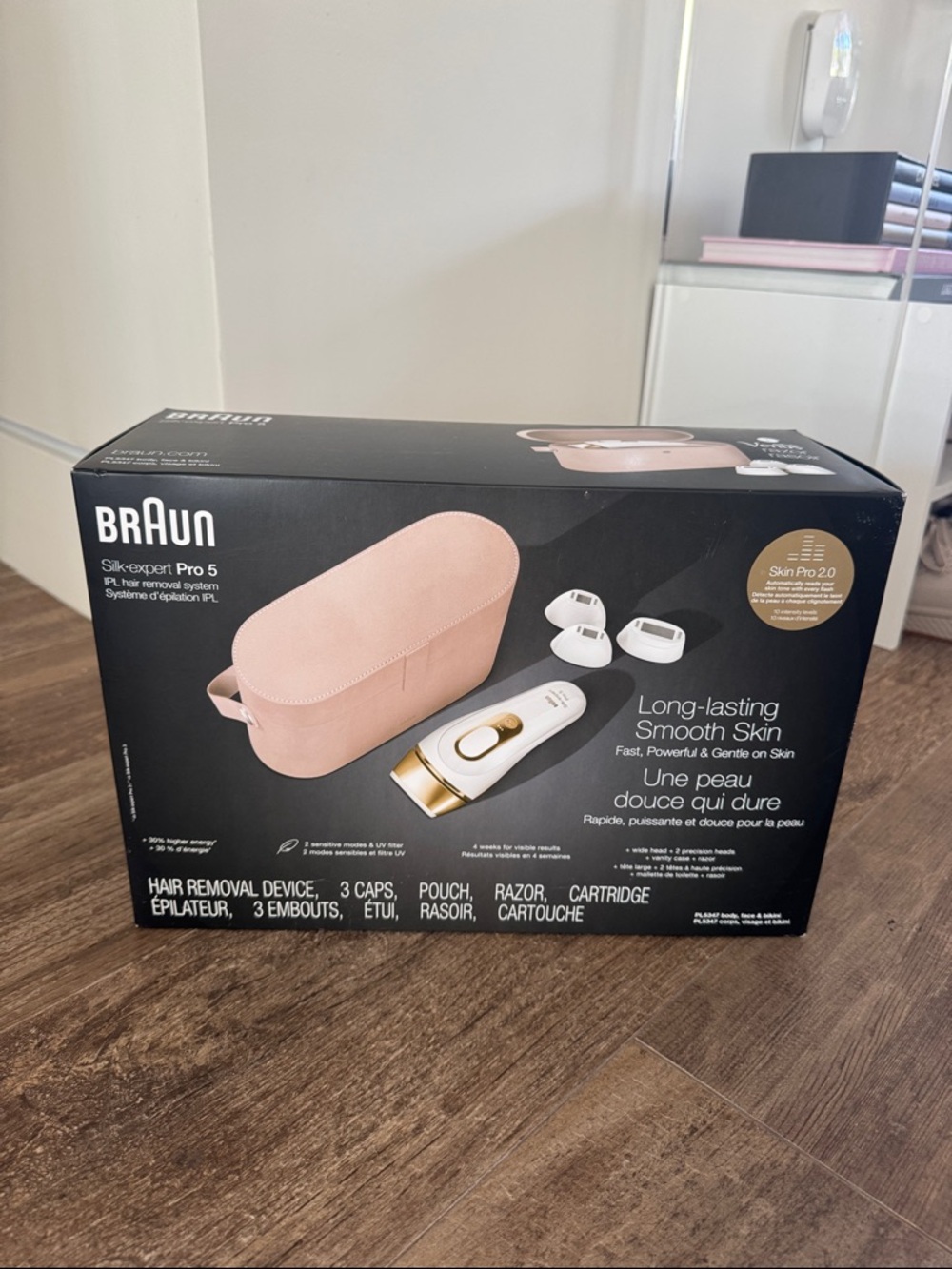 Braun Silk-expert Pro 5 IPL Hair Removal Device in Blush Pink